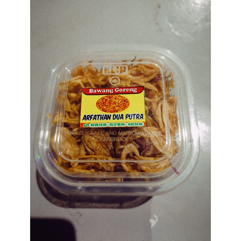 

Bawang goreng arfathan uk cup 120ml berat 25gr