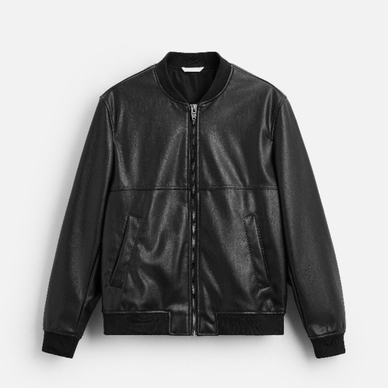 Jaket Bomber Leather ZARA MEN Jastip (jasa titip)