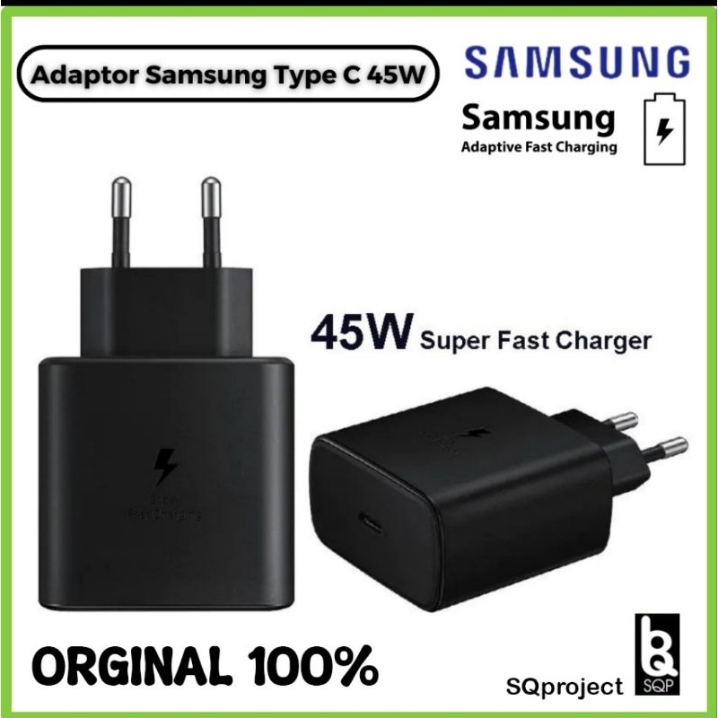 Charger Samsung 45watt Super Fast Charger/Batok Charger Samsung 45watt