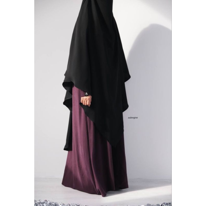SIDRA | Abaya Kemeja by Sidra | Sidra.Co | Kemeja Abaya | STNF | Hitam | Aubergine