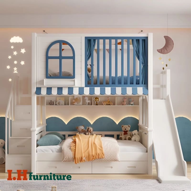 Ranjang anak cewek cowok , tempat tidur anak prosotan , furniture anak , bisa custom