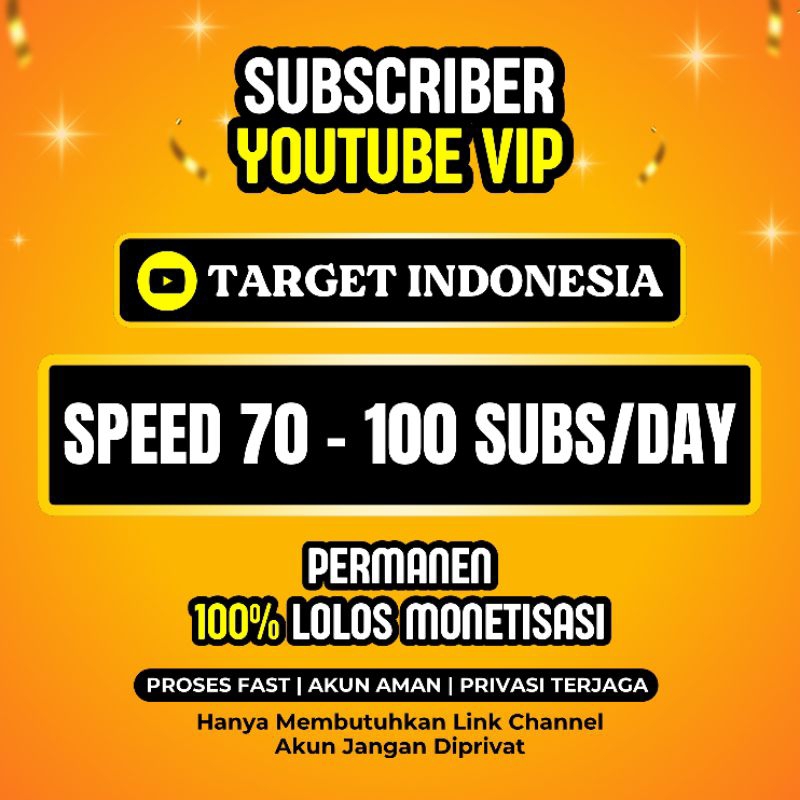 Subscriber YouTube Indonesia Permanen Subscribe Termurah Untuk Monetisasi