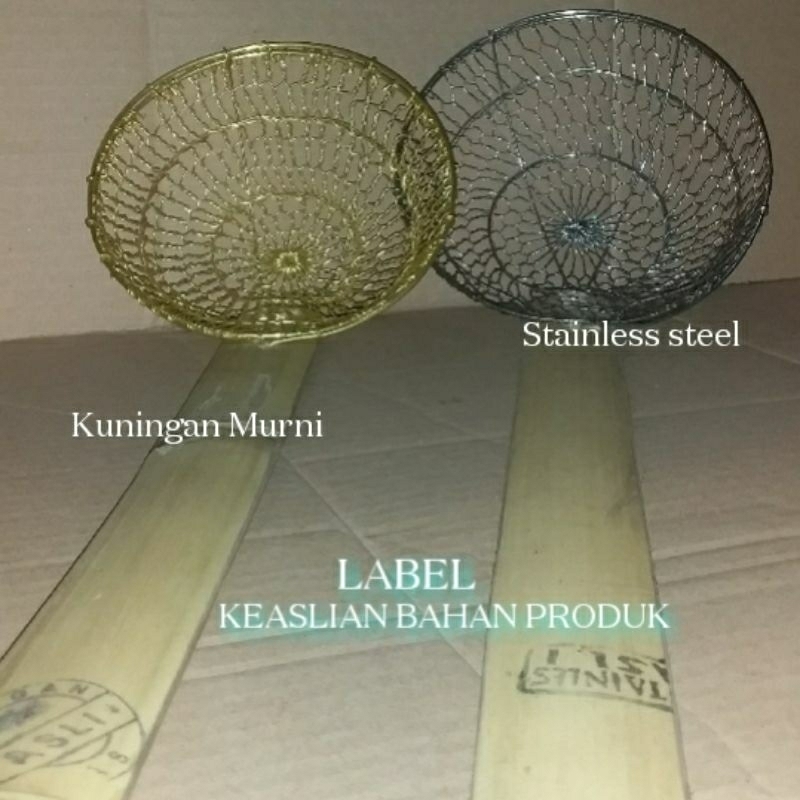 Serok Saringan Mie Kuningan Murni & Stainless