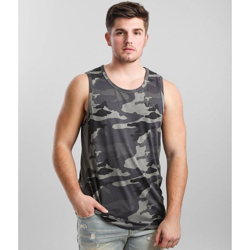 kaos singlet RVCA sport vent si muscle original
