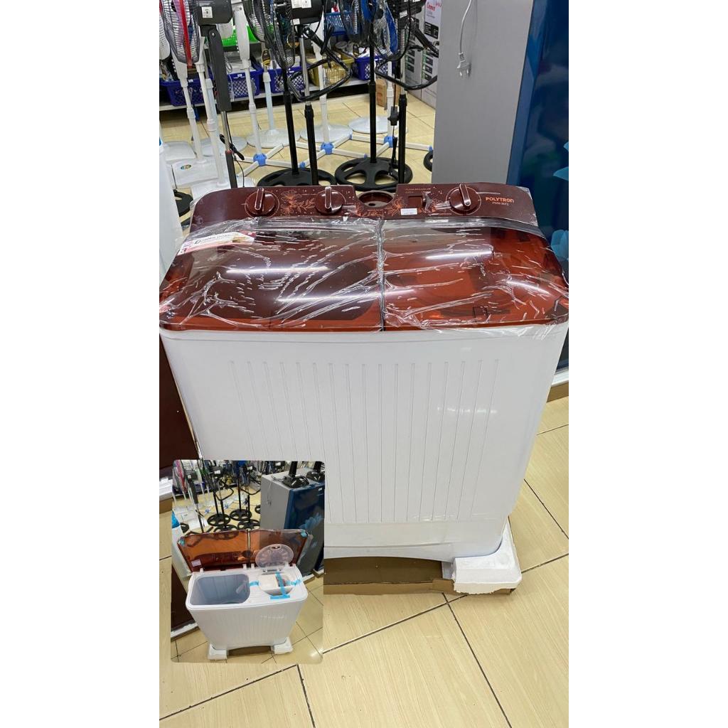 Mesin cuci politron 2 tabung PWM 8027 N 8 kg