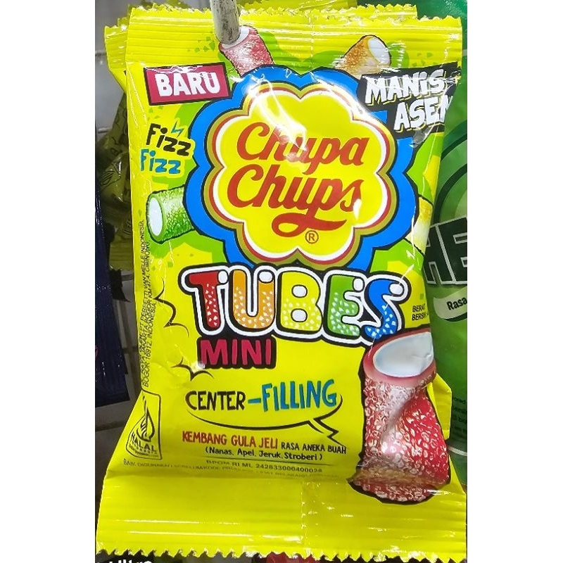 

Chupa Chups Sour Tubes 24g - Permen Jeli Asam Manis