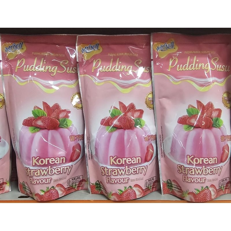 

Nutrijell Pudding Susu Korean Strawberry 145g Pouch - 1 bks