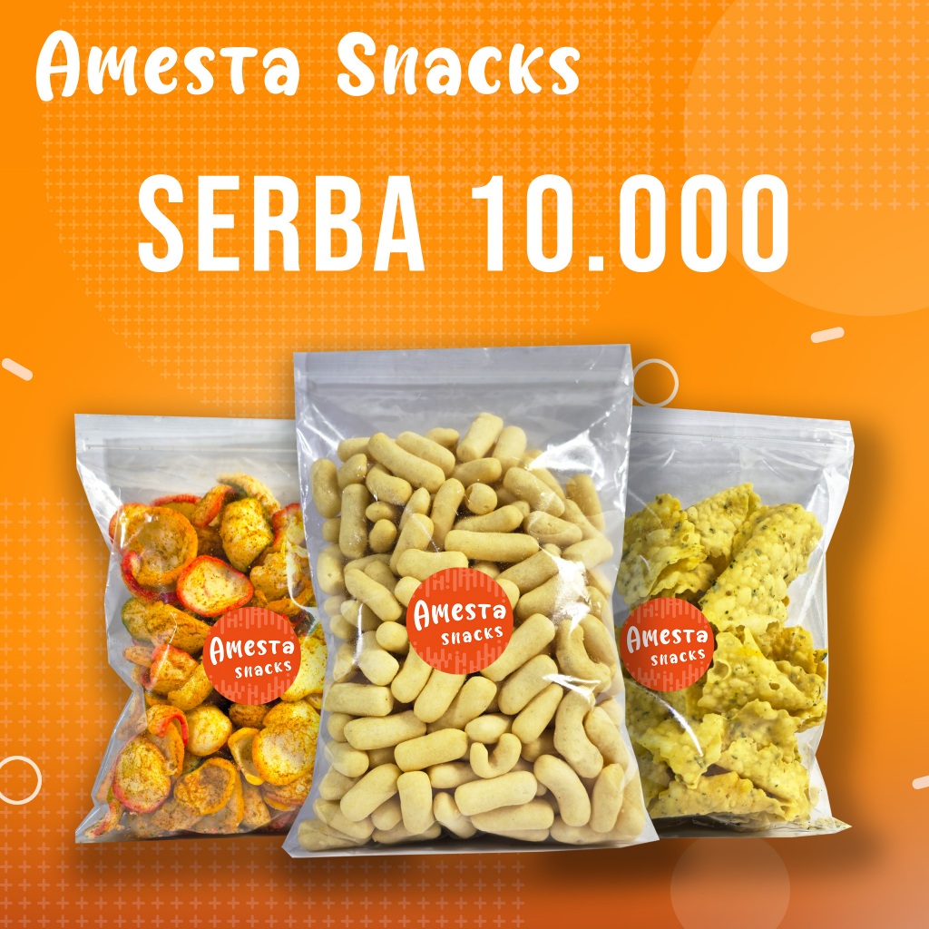 

[AMESTA SNACKS] Aneka Snack Serba 10.000 / Aneka Snek 10Ribu / Cemilan 10 Ribu / Makanan Ringan