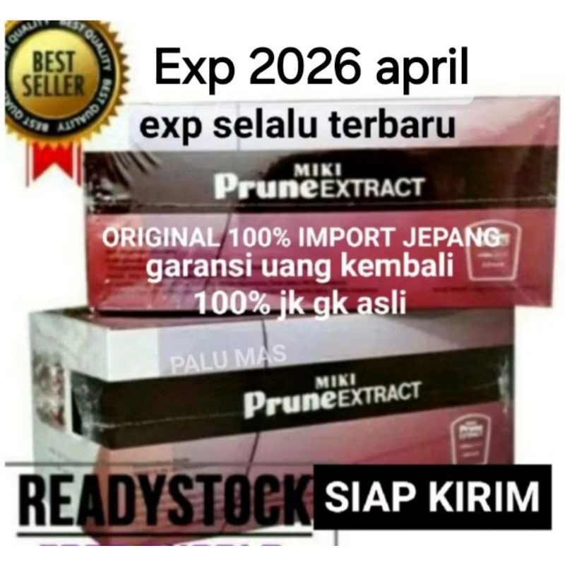 

siap kirim miki prune stick stik 30 sachet original jepang