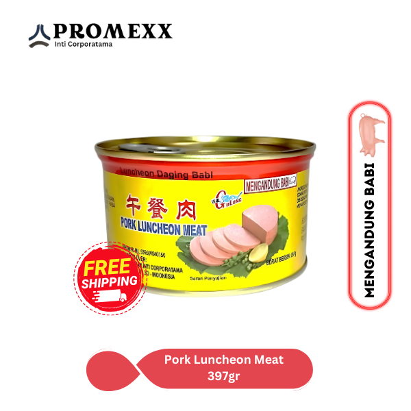 

Gulong Canned Ham Pork Luncheon Meat 397 gram |Non Halal