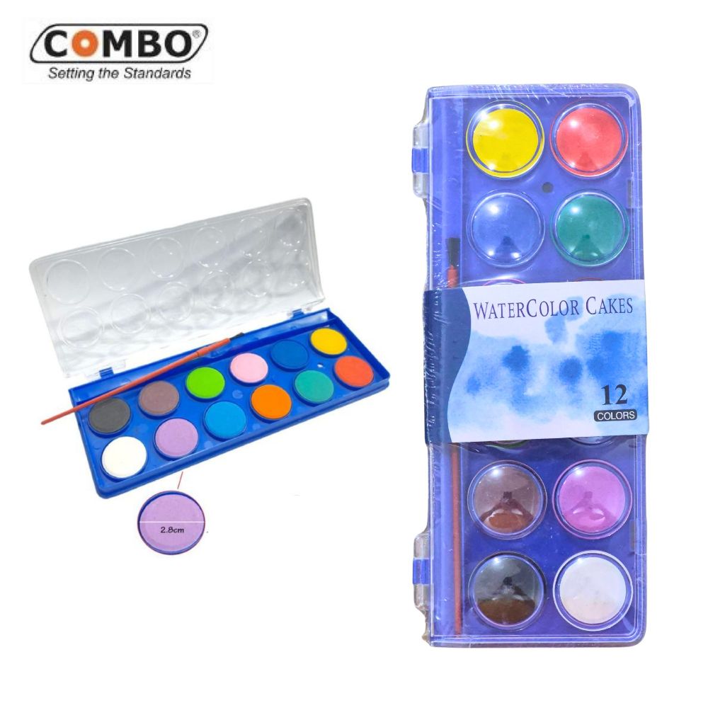 

Watercolor Cake Combo 12 Warna ( Cat Air )