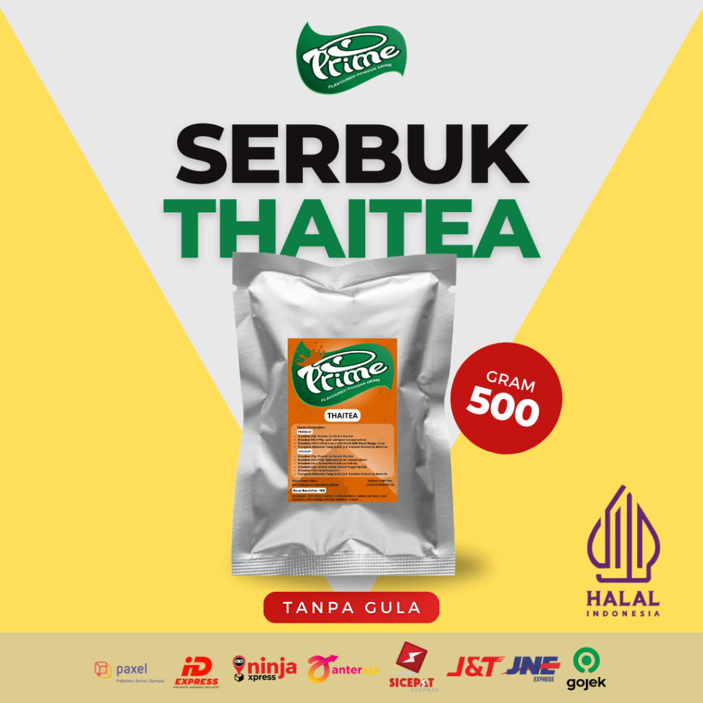 

Prime Bubuk Minuman Rasa Thai Tea 500gr