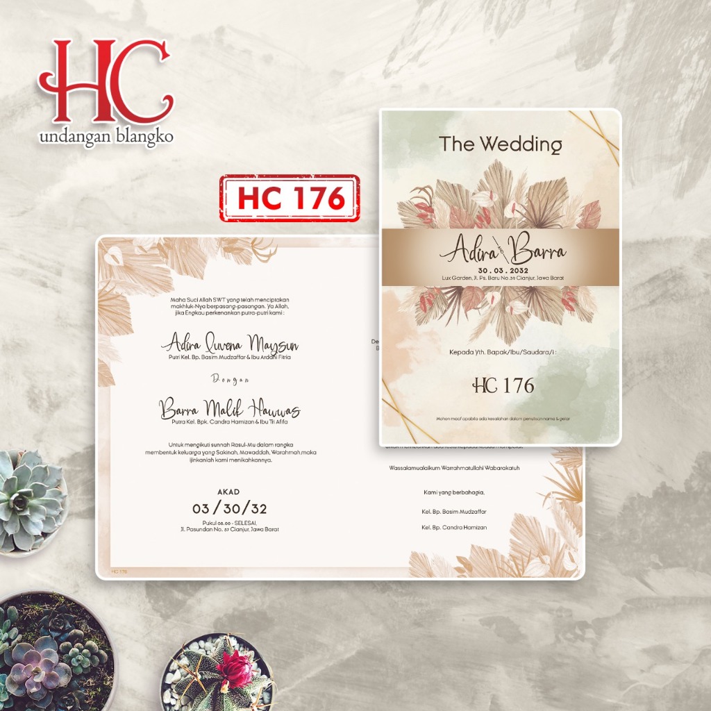 Blangko Undangan Murah HC 167