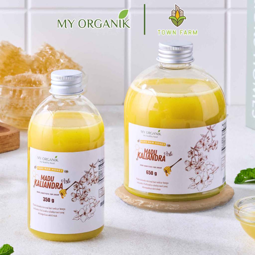 

My Organik Pure Raw Honey Madu Kaliandra 650gr Madu Murni Asli Premium Pure Original 100%