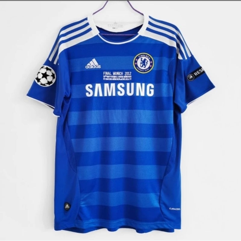 Jersey Kaos Baju Sepak Bola Retro Klasik Classic Jadul Lawas Vintage Chelsea Home Away Biru Final UC