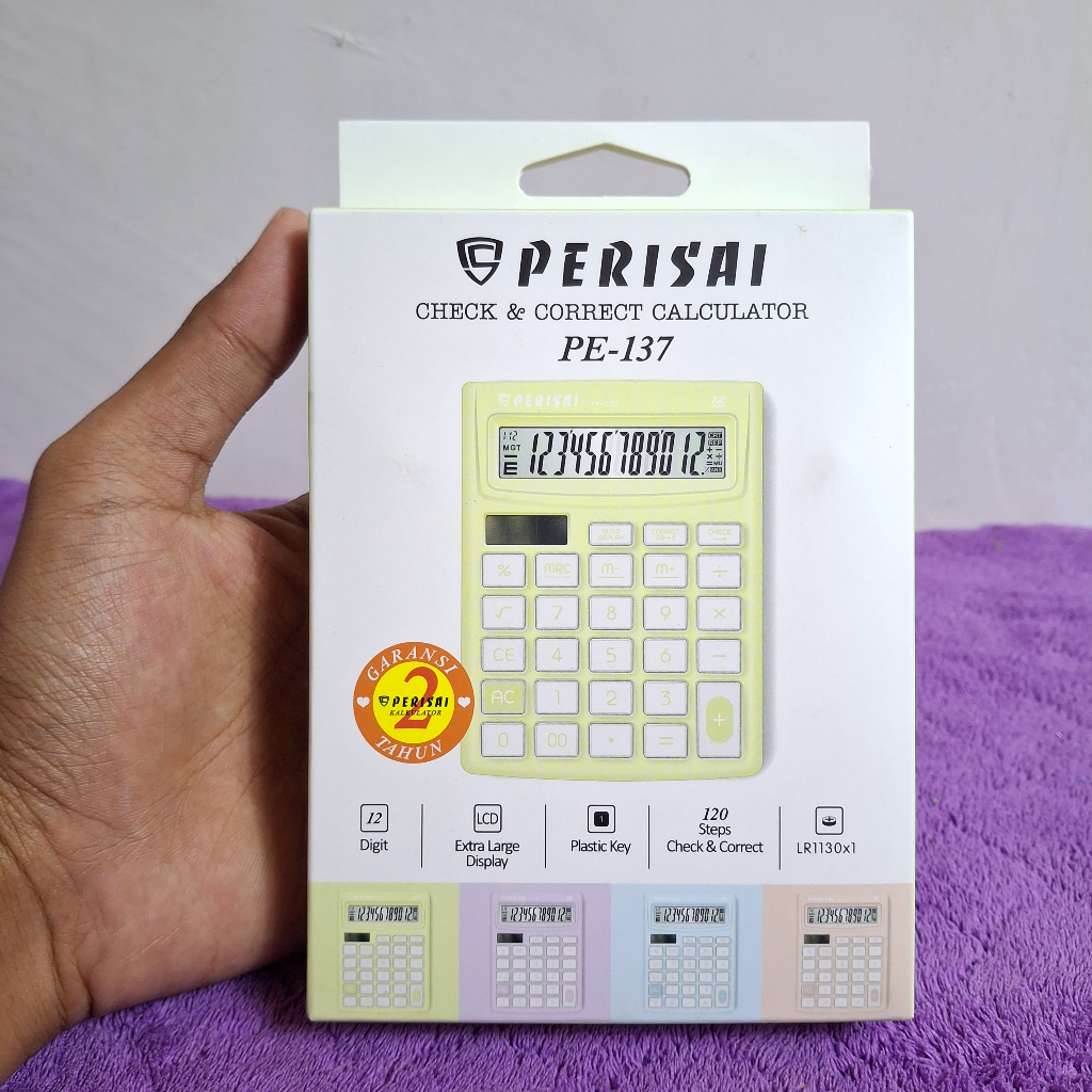 

Kalkulator Perisai 137 Warna Random/Pastel