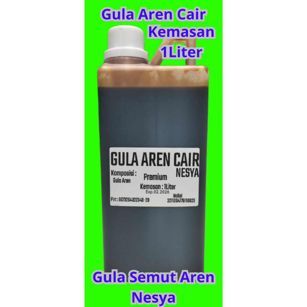 

gula aren cair/liquid palmsugar/gula aren cair premium/kemasan 1 liter/murni gula aren