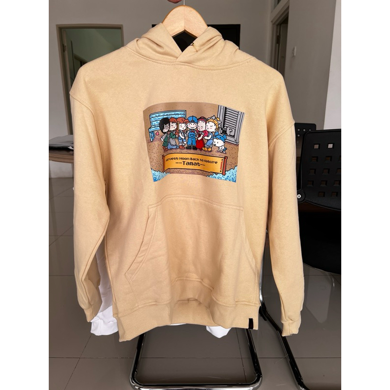 YB LABS STUDIO - HOODIE HARVEST MOON Beige by YbLabStudio