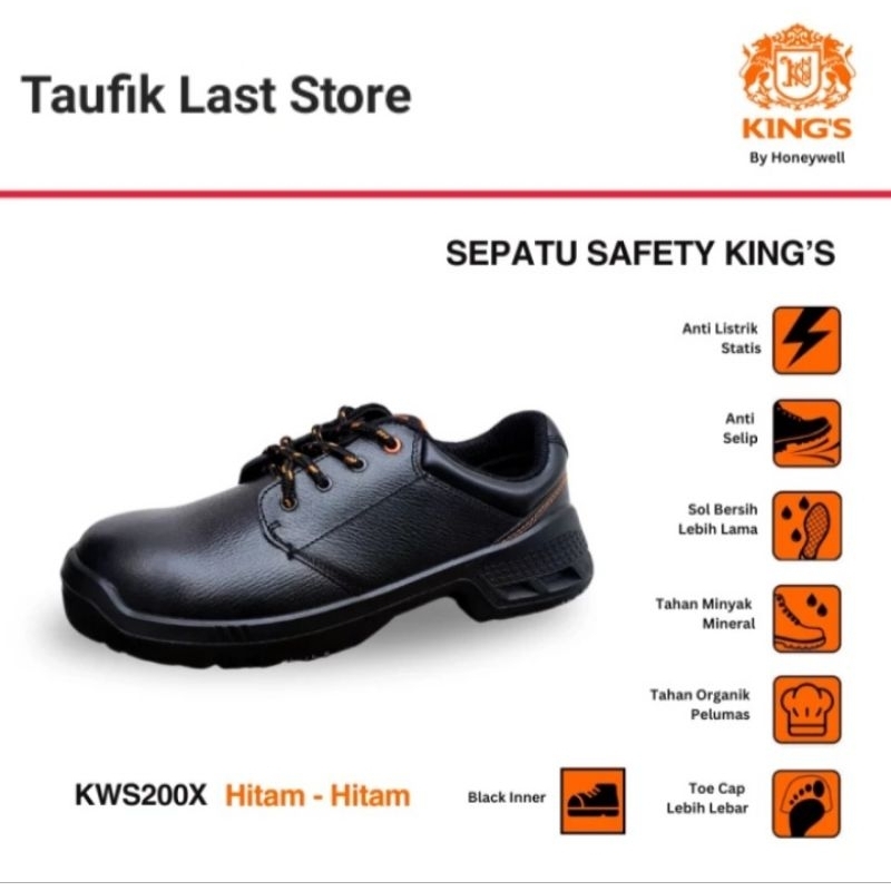 Sepatu Kings 200 X / Safety Kings 800 X Original