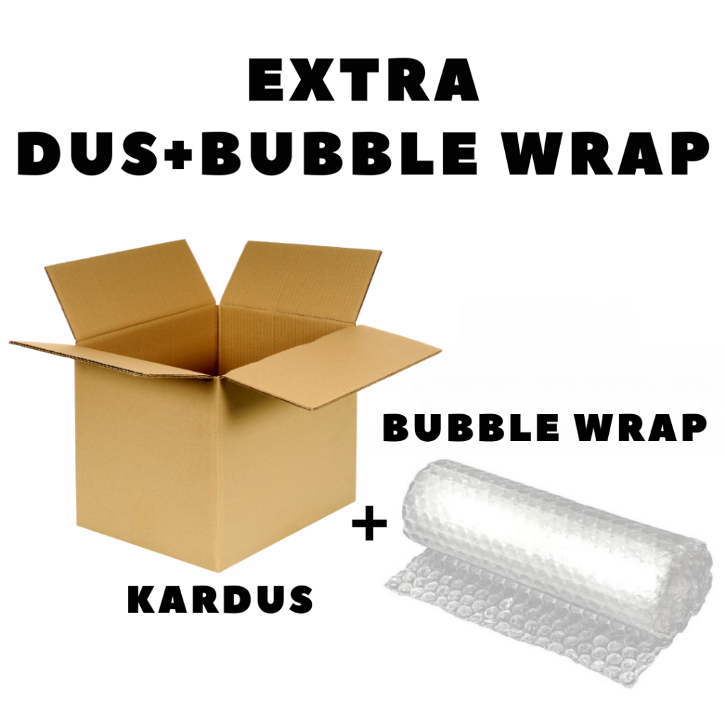 

Extra Dus + Bubble Wrap Untuk Packing Lebih Aman