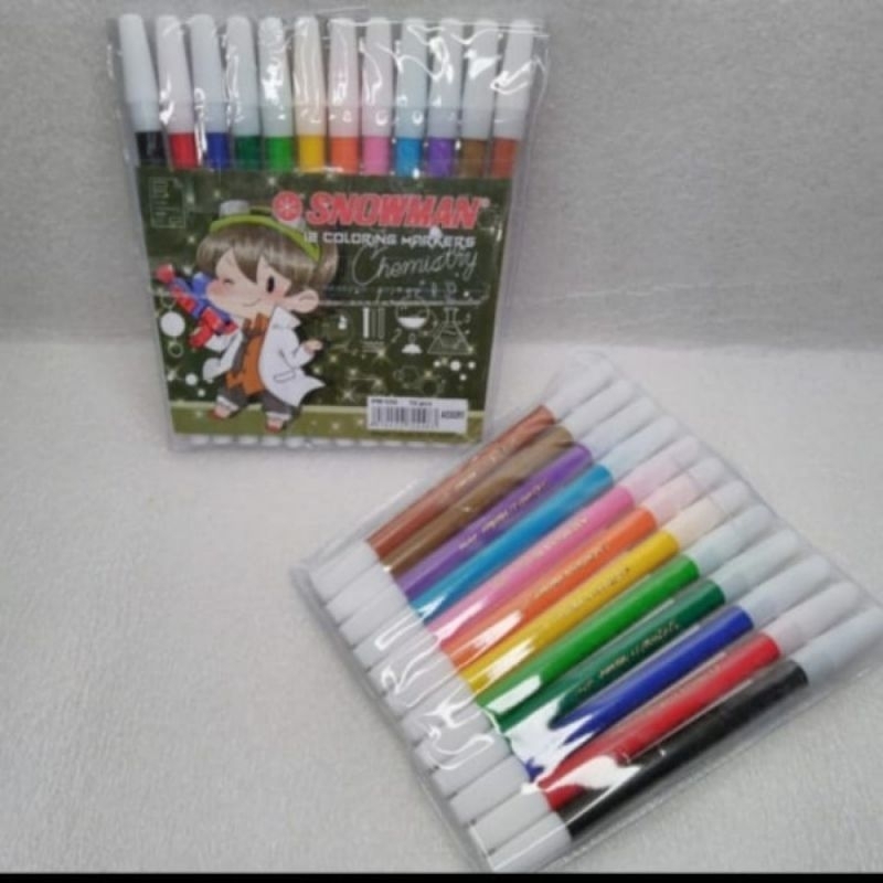 

Spidol snowman isi 12 warna