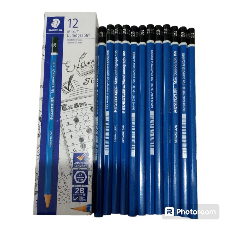 

Pensil 2b staedler lumograph 1 pak isi 12 pcs