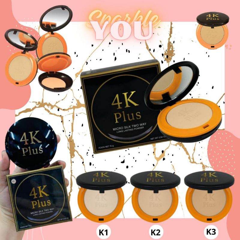 [100% ORI THAI] 4K PLUS MICRO SILK TWO WAY POWDER