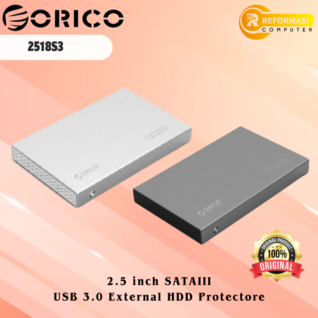 ORICO 2518S3 SATA3 Aluminum 2.5 inch Hard Drive Enclosure