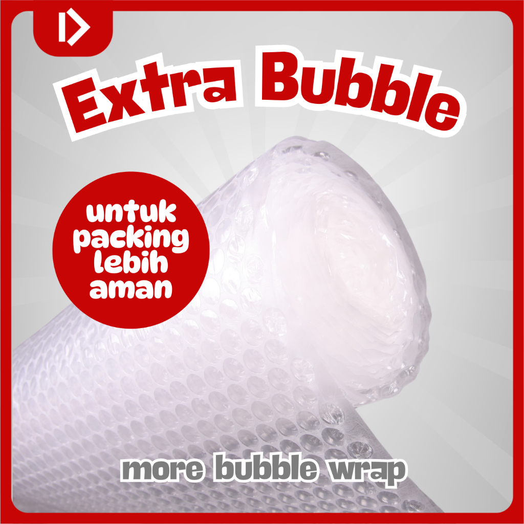 

DOSIDO - EXTRA BUBBLE WRAP / EXTRA PACKING | Untuk Paket Lebih Aman ( tidak dijual terpisah )