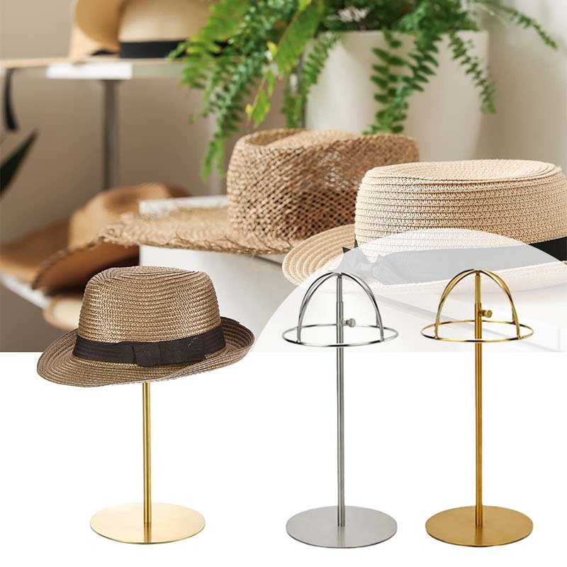Metal Hat Display Holder Stand Display Topi Retractable Tempat Topi Simpan Dudukan Topi  Metal Hat D
