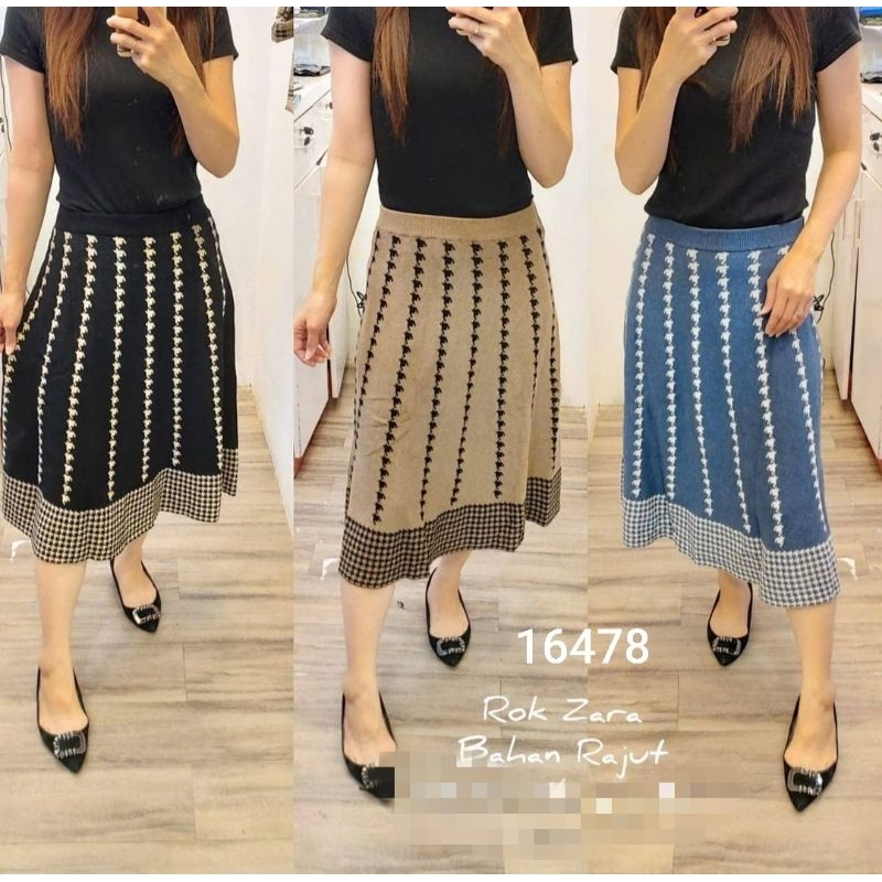 ROK 7/8 ROK RAJUT FASHION WANITA