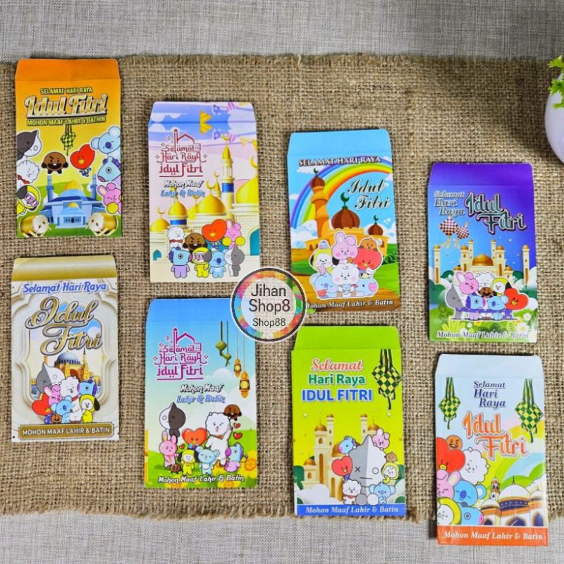 

Amplop lebaran ampau lebaran bt21 bts 2 isi 10 lembar uluran medium