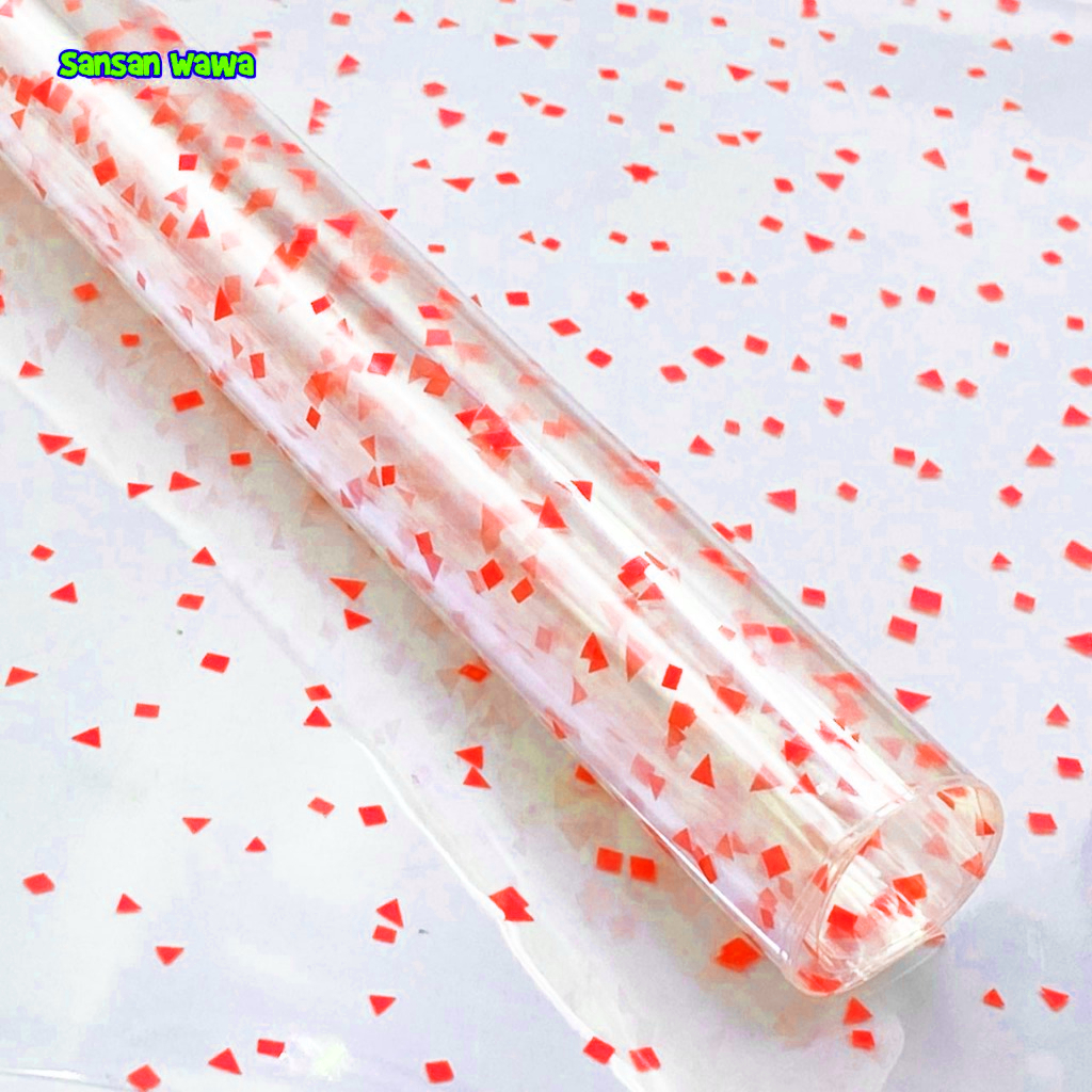 

PLASTIK PARCEL / PLASTIK OPP MOTIF / PLASTIK BINGKISAN / CELLOPHANE WRAP / PARCEL JUMBO / PARCEL TEBAL / PARCEL SANSAN WAWA MERAH 100 CM X 80 CM