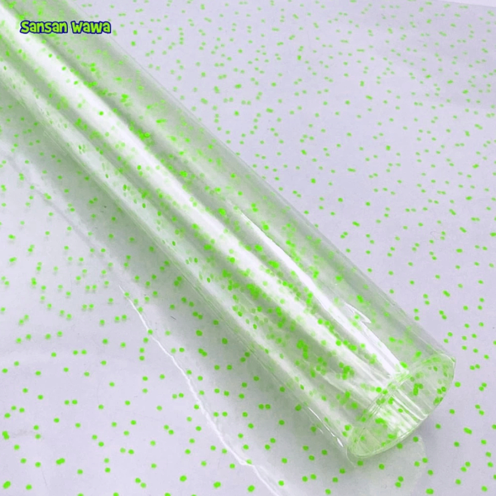 

PLASTIK PARCEL / PLASTIK OPP MOTIF / PLASTIK BINGKISAN / CELLOPHANE WRAP / PARCEL JUMBO / PARCEL TEBAL / PARCEL SANSAN WAWA HIJAU 100 CM X 80 CM