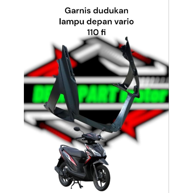 garnis dudukan lampu depan vario 110 fi led