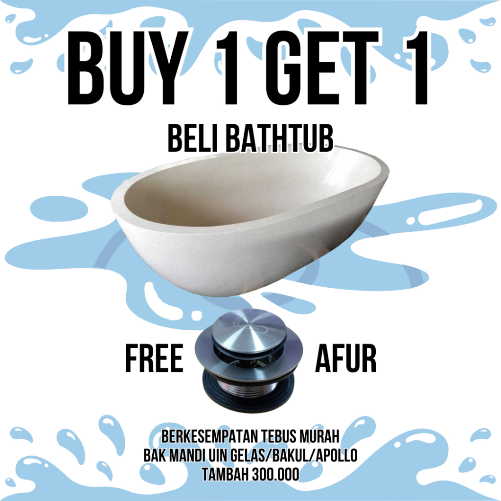 CV INDO MAKMUR PRATAMA BATHTUB MINIMALIS TERASO UNIK BATHTUB OVAL FREE AFUR