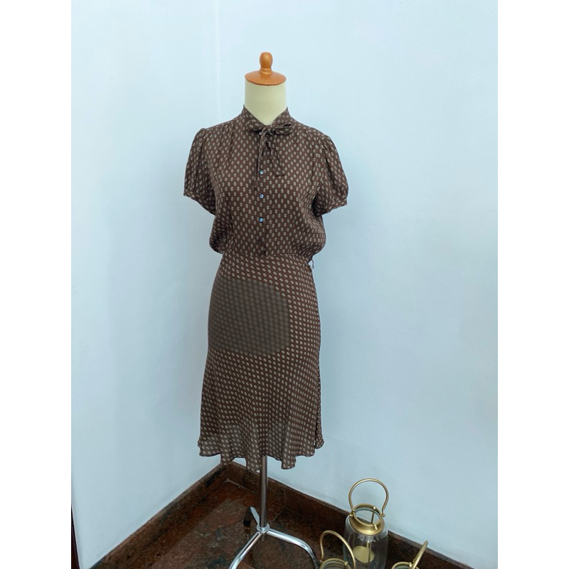 dress sifon motif Ralph Lauren