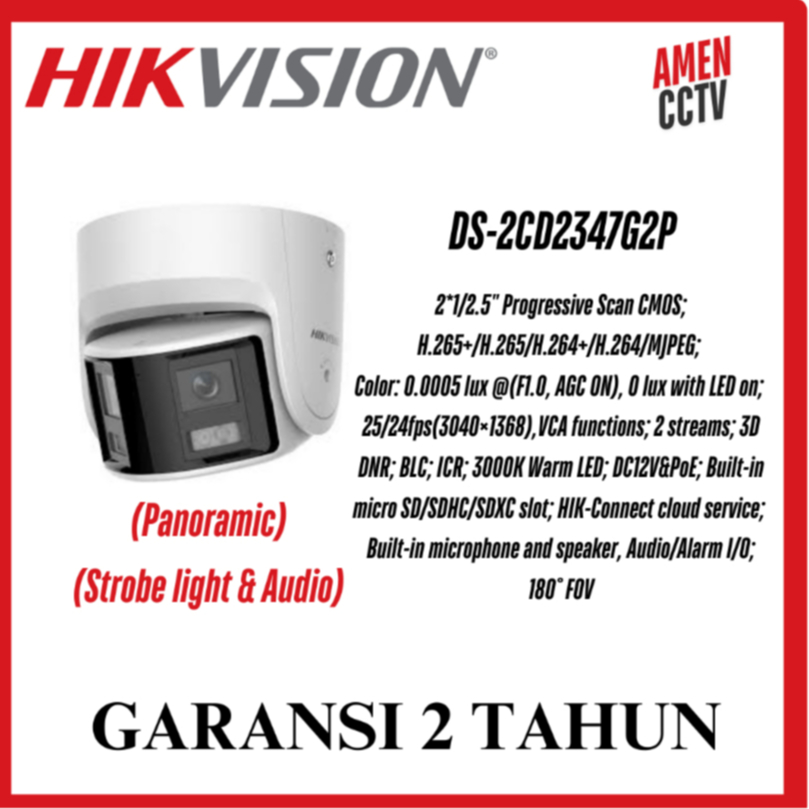 Hikvision 23 Series Dual-Lens Camera DS-2CD2347G2P-LSU/SL (C)