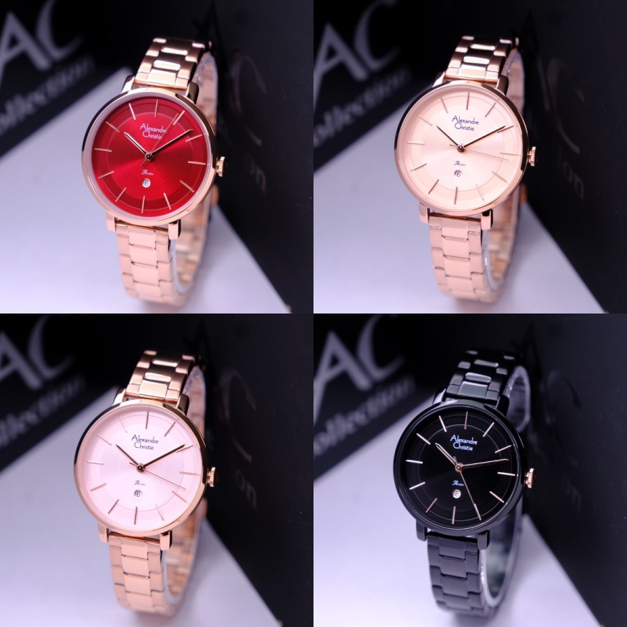 ALEXANDRE CHRISTIE 2870 WANITA STAINLESS ORIGINAL AC2870 AC 2870 JAM TANGAN CEWEK