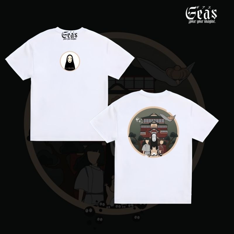 Spirited Away Studio Ghibli T-Shirt, kaos anime spirited away by studio ghibli