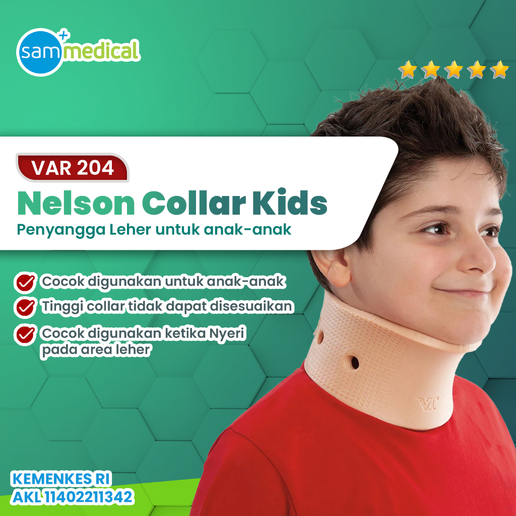 Variteks Cervical Collar Kids- VAR 204 / Penyangga Leher Anak / Penyangga Leher Anak