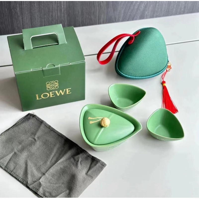 LOEWE｜Loewe Dragon Boat Festival gift set with one teapot and two cups for travel ORIGINAL