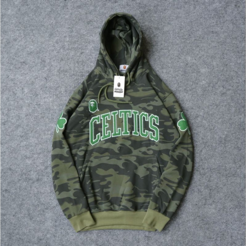 Jaket Hoodie Celtic Jaket Hoodie Celtic Camo Unisex Pria Wanita