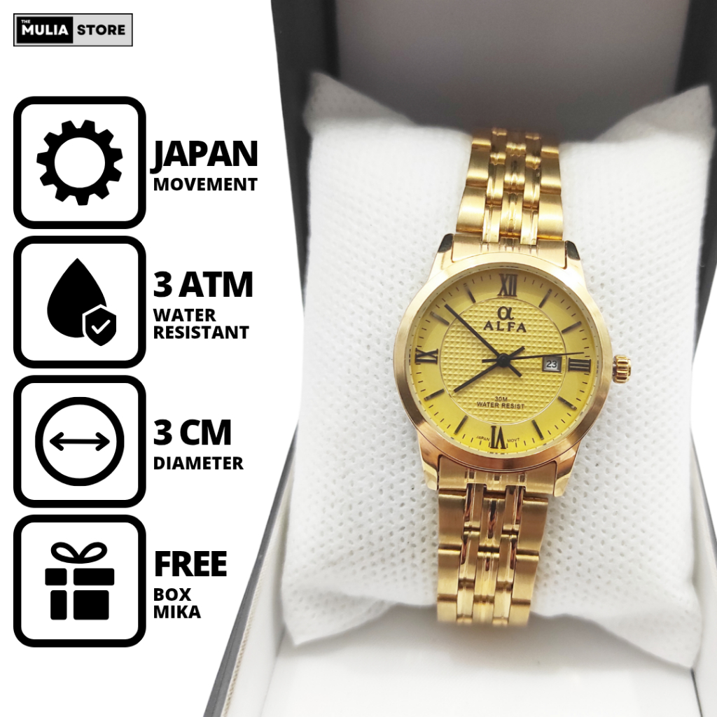 ALFA Jam Tangan Wanita Alfa 88127 L Tanggal Analog