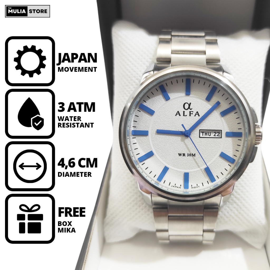 ALFA Jam Tangan Pria Alfa 88141 M Tanggal Analog