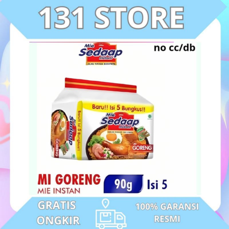 

Sedaap Mie Instant Goreng Kemasan Bag isi 5