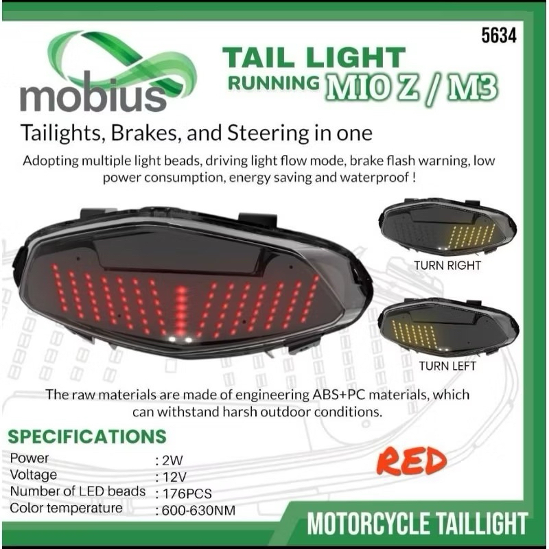 Lampu Stop Mio z Mio m3 LED Running Plus Sen Yamaha Mio z Mio M3