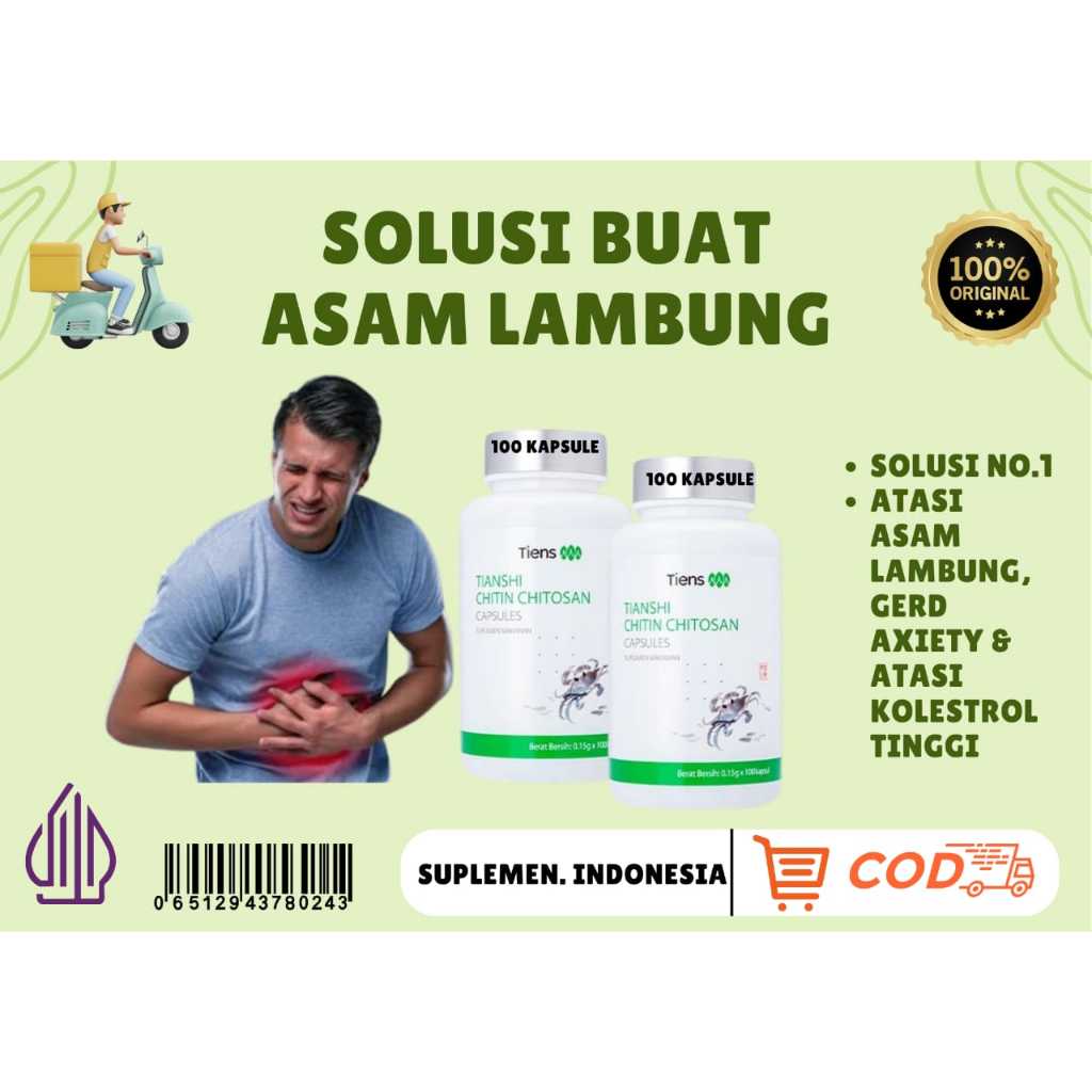 Obat Asam Lambung Chitin Chitosan Tiens Obat Maag Gerd Asam Lambung dan Asam Urat paling ampuh