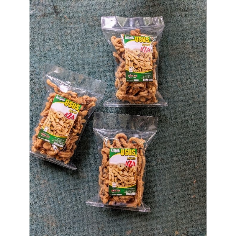 

1KG/ Usus Ayam/ Keripik Usus ayam AZA/ Kripik Usus crispy/ Kripik usus renyah/ kripik usus ayam murah