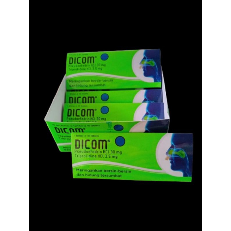 dicom tablet dikom 10 flu pilek demam